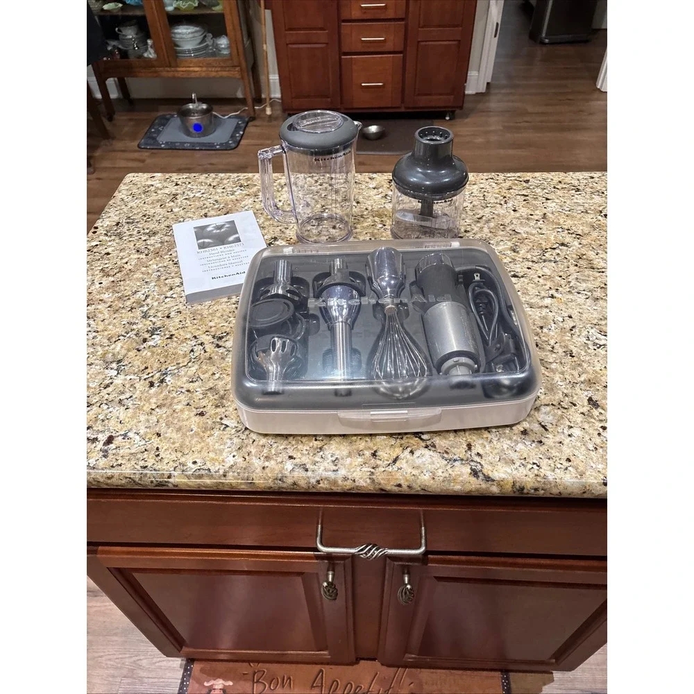KitchenAid KHB2561 5-Speed Hand Blender System – Complete • NWOT • Original Case